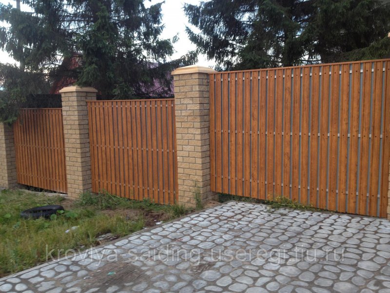 Профлист некондиция под дерево