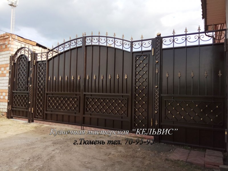 Боярский кованые ворота в Шахтах
