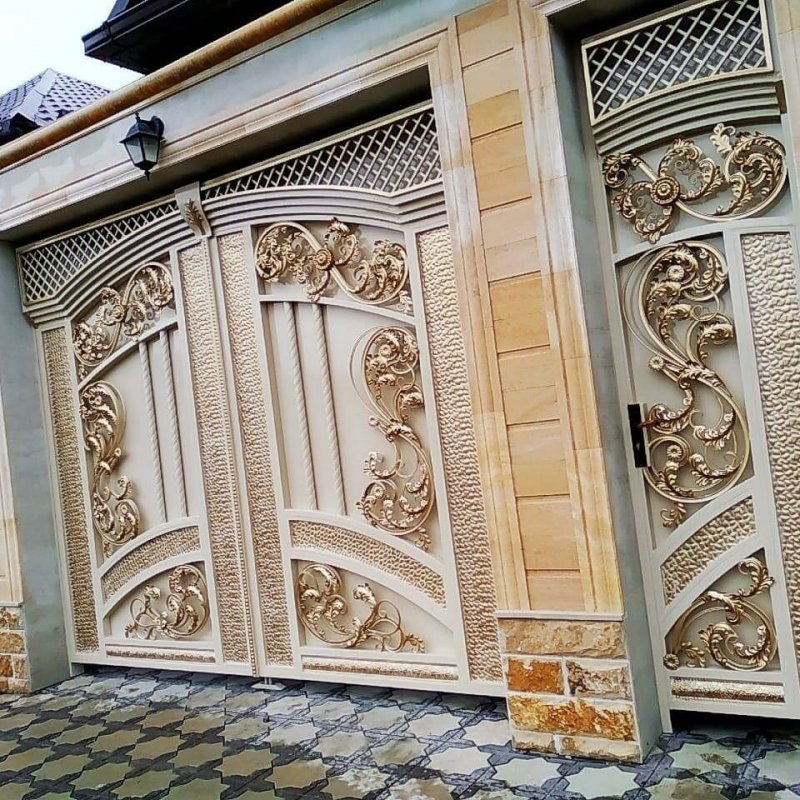 Кованые ворота в Дагестане и в Чечне