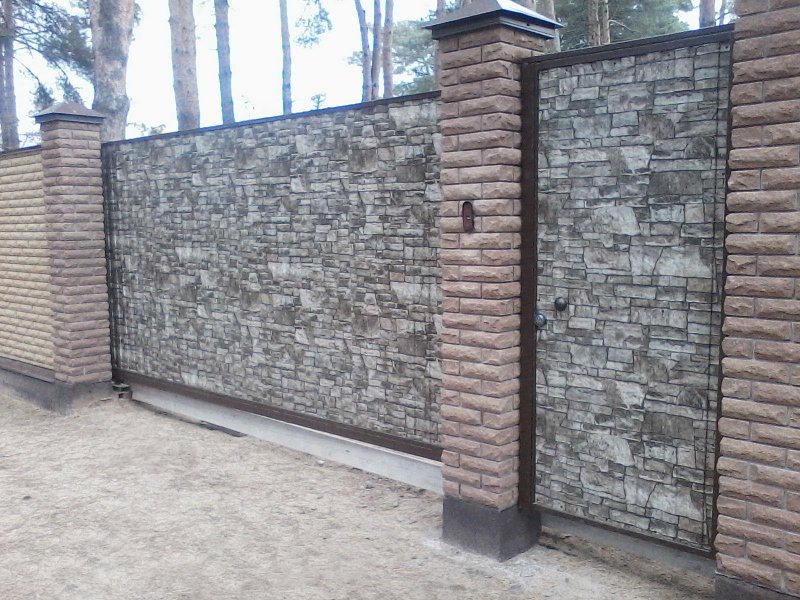 Металлический профиль под камень