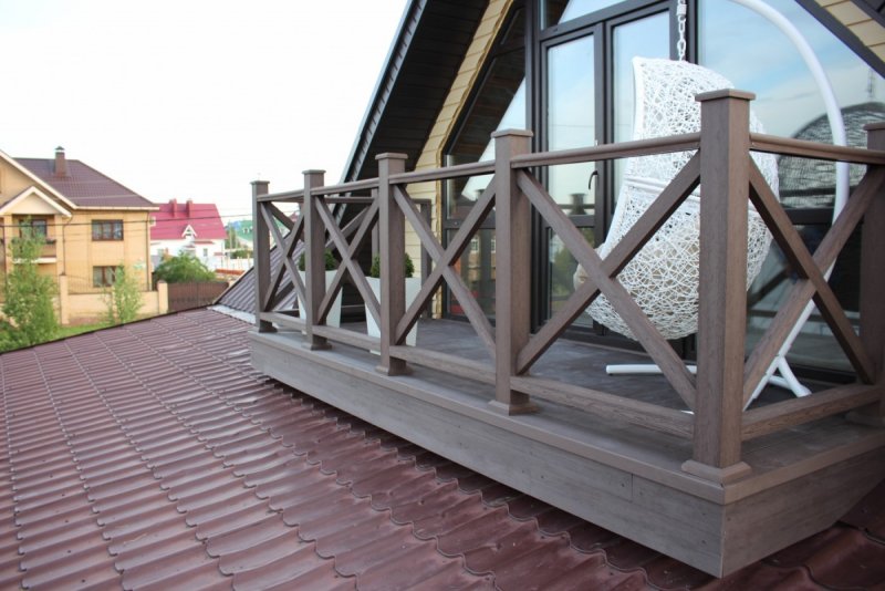 Перила из ДПК для Woodvex террасы
