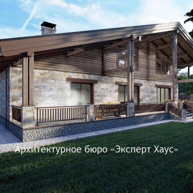 Забор в альпийском стиле