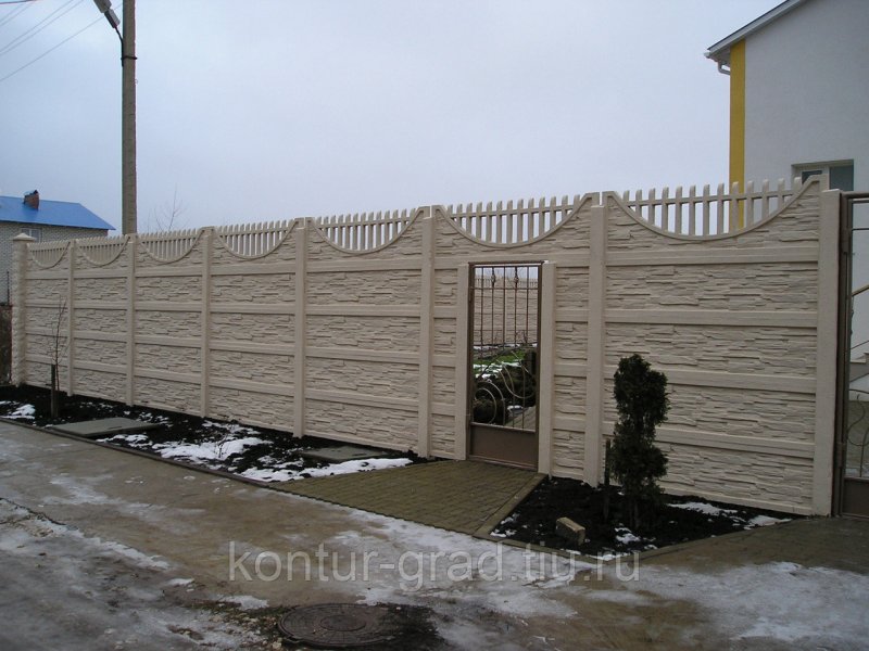 Еврозабор бетонный 2000 500