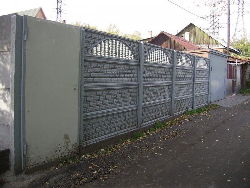 Бетонный забор сп2