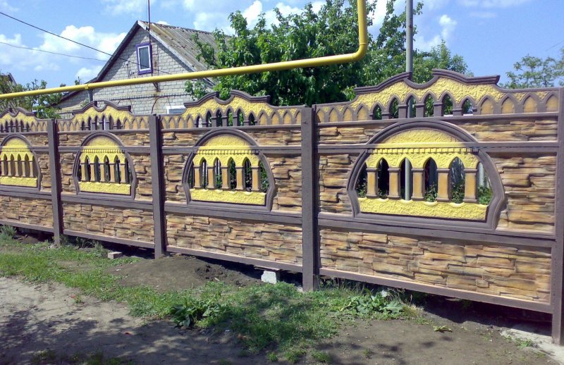 Забор ЖБИ декоративный