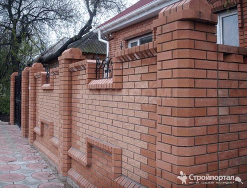 Красивый забор из лего кирпича