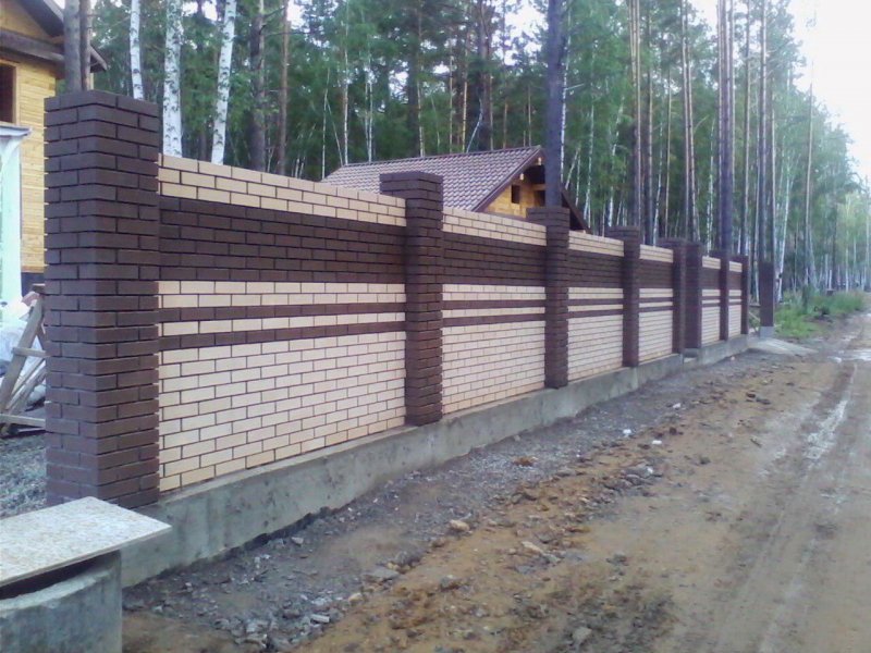 Кирпич лего для столбов
