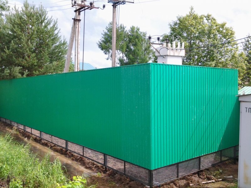 Забор рал 7024 профлист