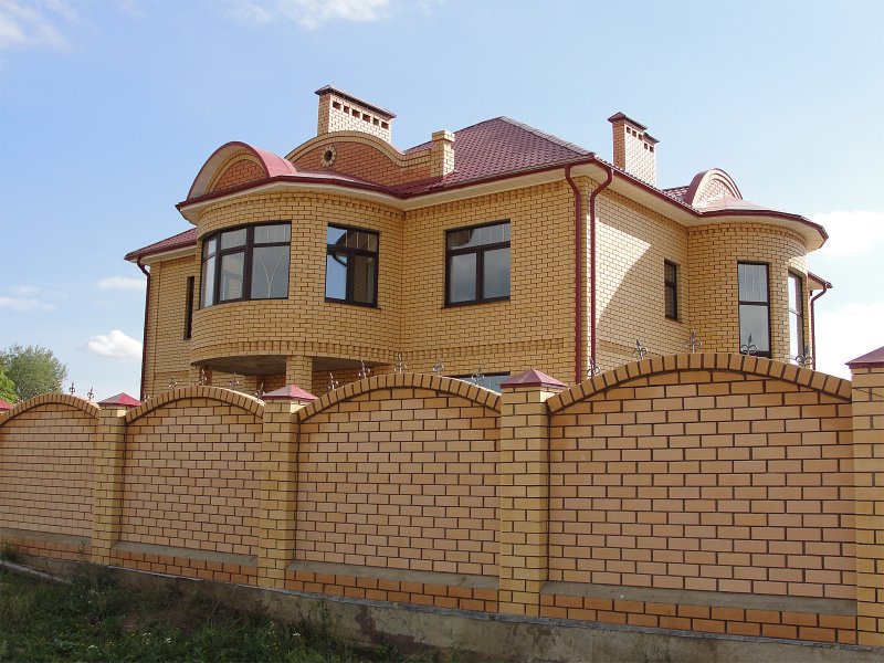 Кирпич солома красивая кладка