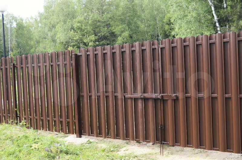 Металлический забор штакетник 132мм