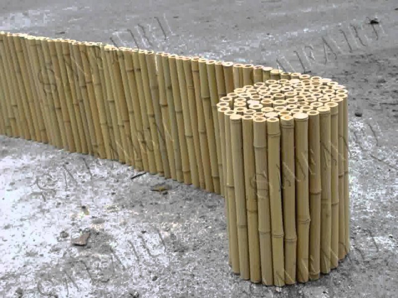 Забор сплошной бамбук d 10-14мм, h=1,5м, l=3м
