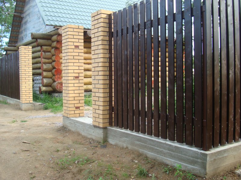 Фундамент лента для забора