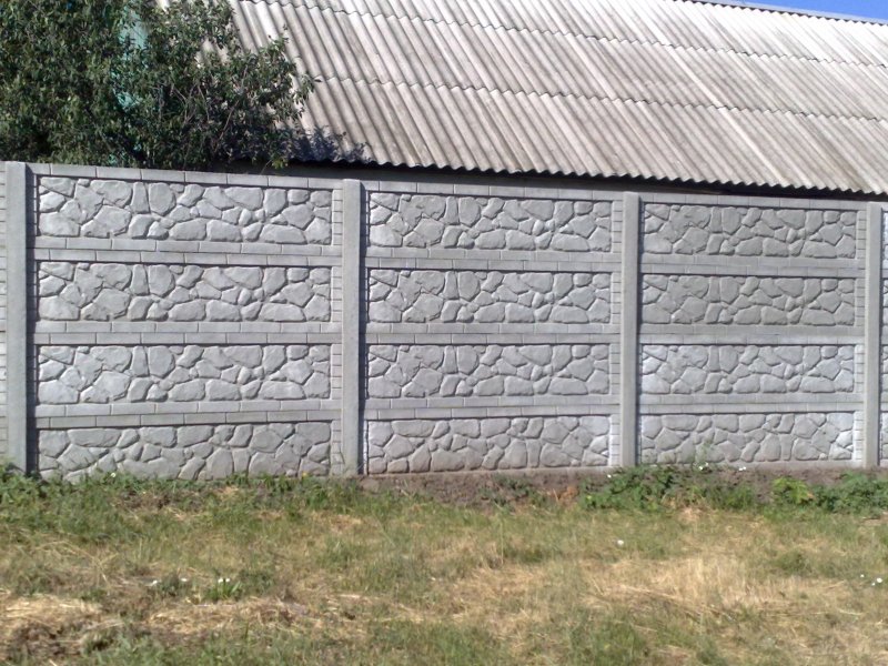 Бетонный забор секционный 3800х2000