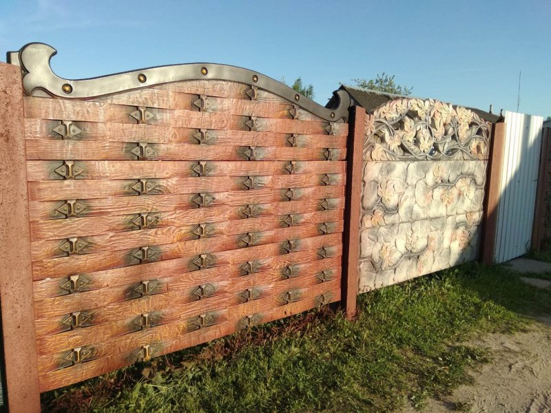 Затонированный забор