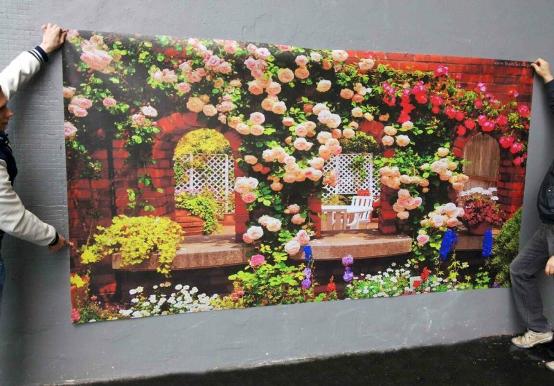 Фотосетка для декорирования ограждений