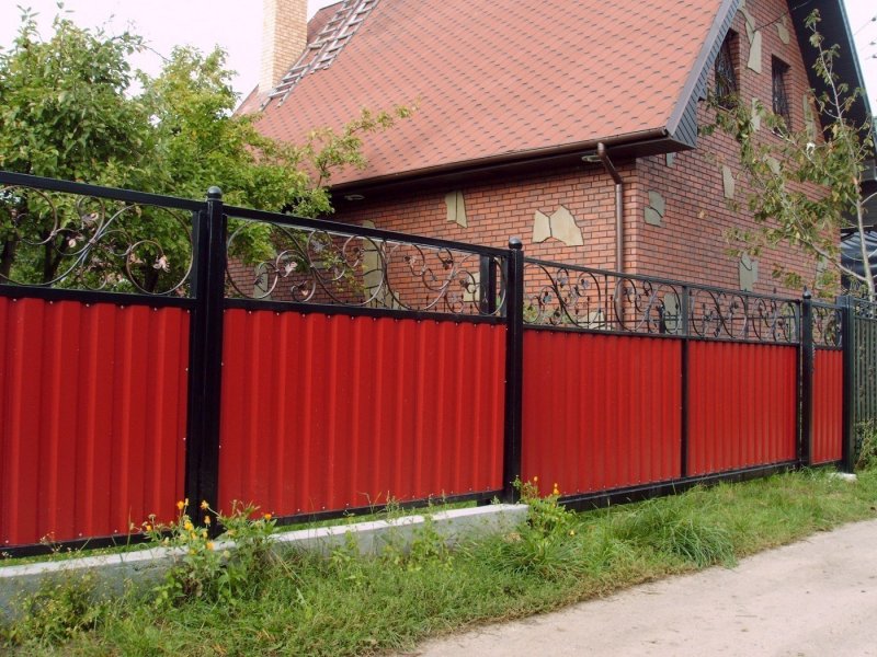 Забор из профиля