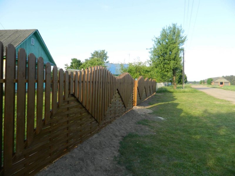 3d забор из дерева