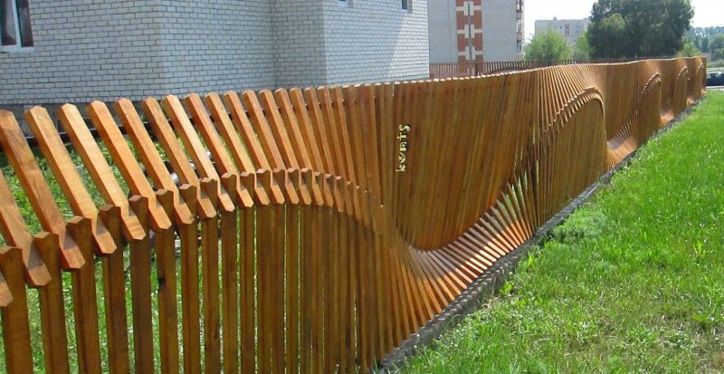3d забор из дерева