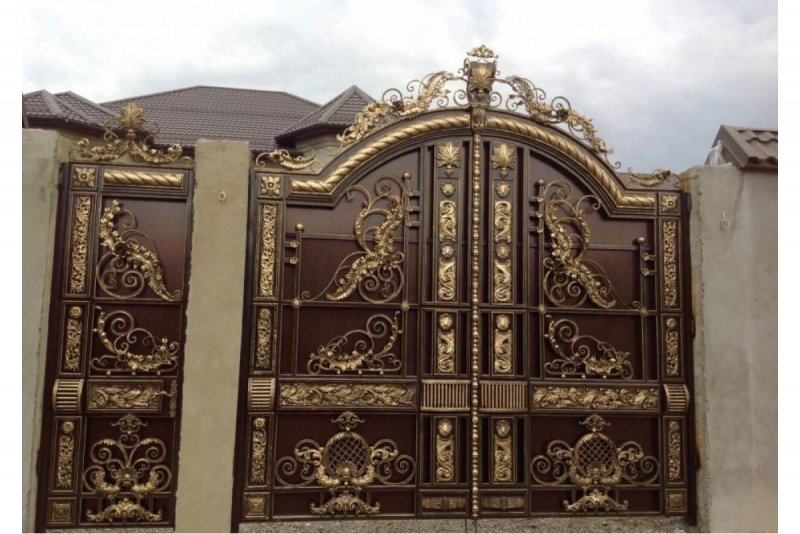 Кованые ворота в Дагестане