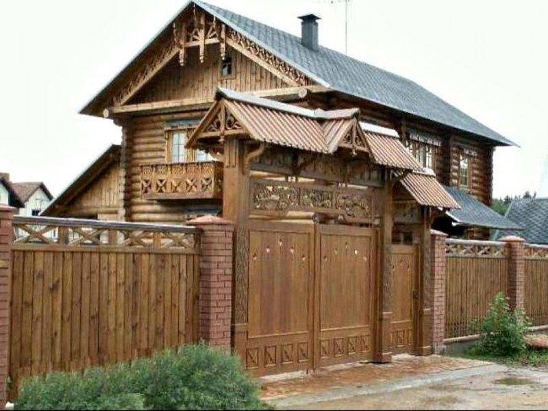 Красивые Деревенские ворота