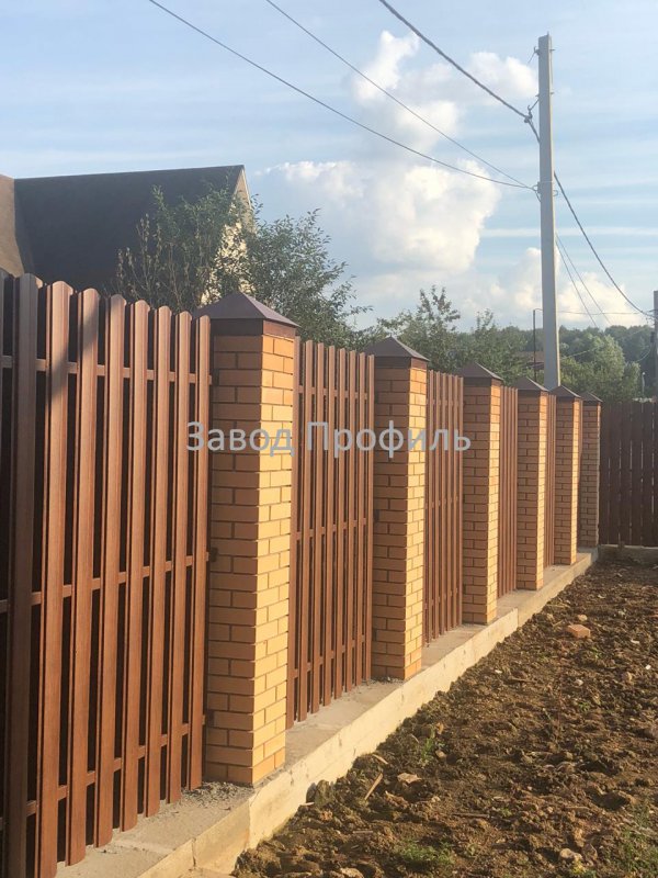 Евроштакетник Printech под дерево