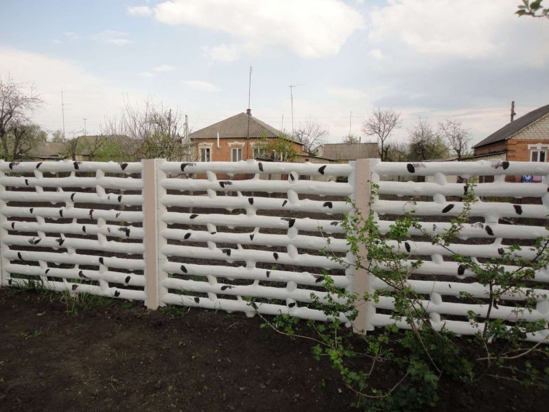 Заборчик из березы