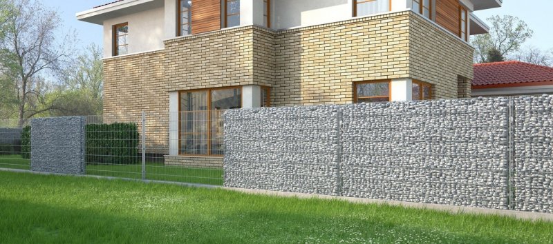 Эрклез в габионах