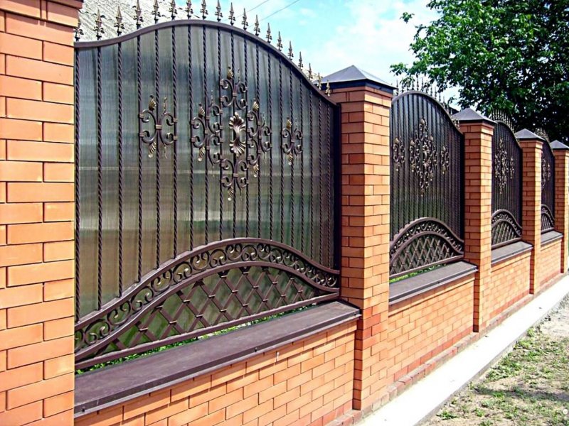 Красивые кованые заборы