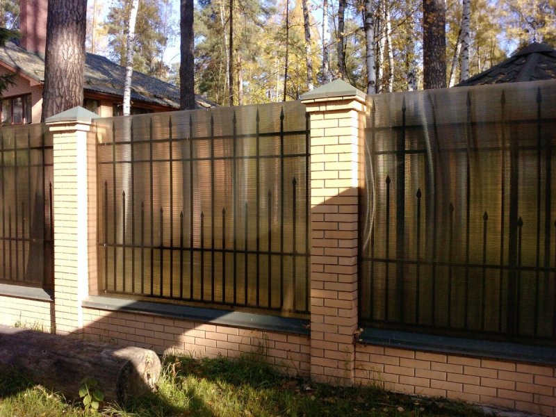 Забор поликарбонат