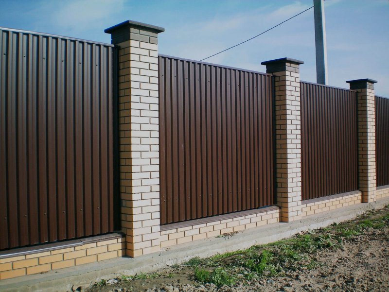 Забор из профнастила c20