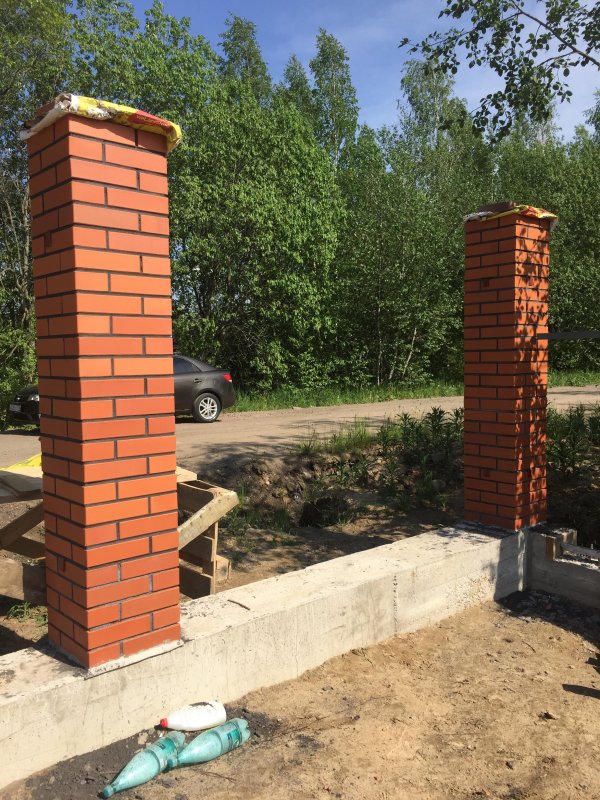 Кирпичный столб 510 на 380