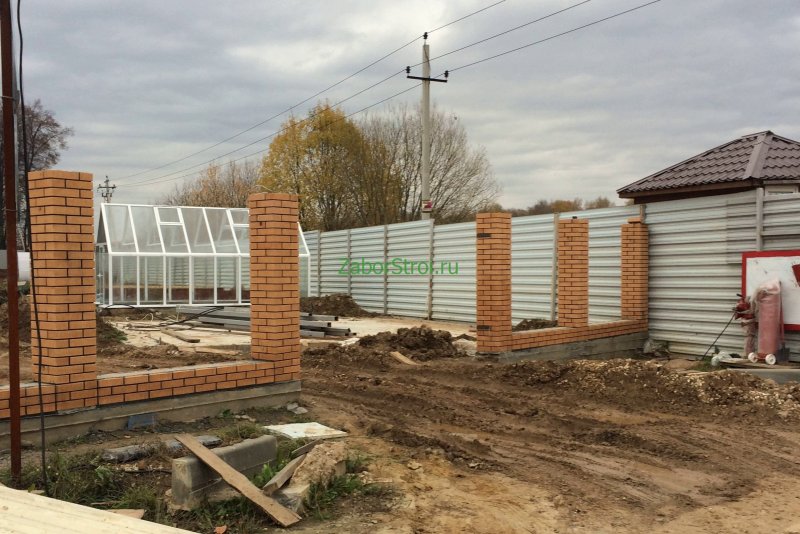 Колонны из гиперпрессованного кирпича