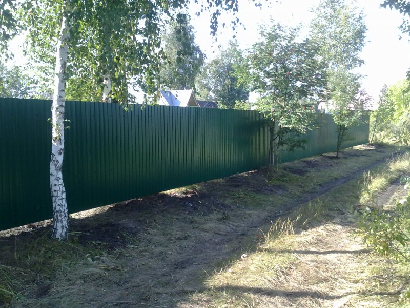 Плоский забор