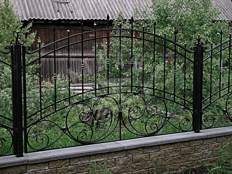 Забор металлический кованый