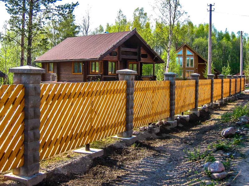 Декоративные столбы для забора
