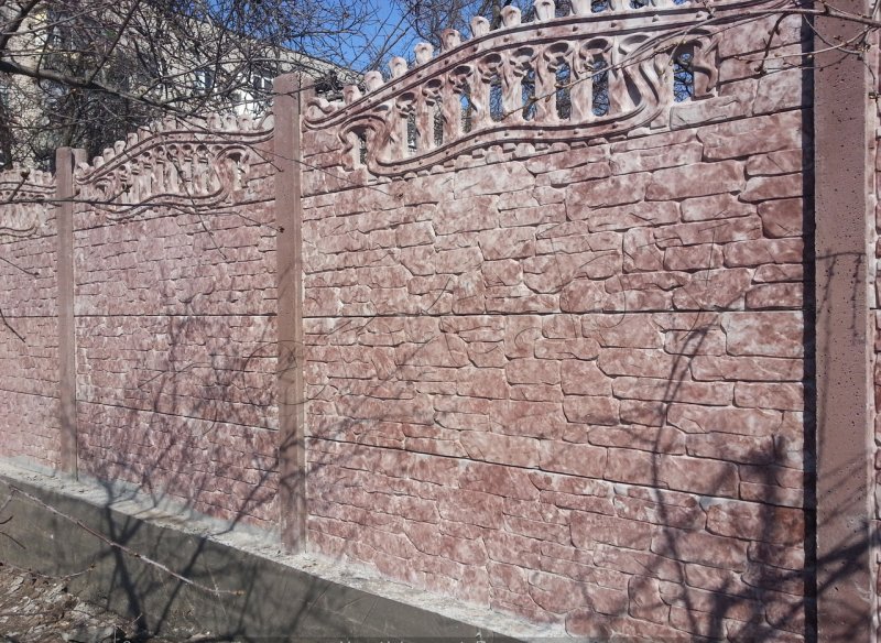 Бетонный забор сп2