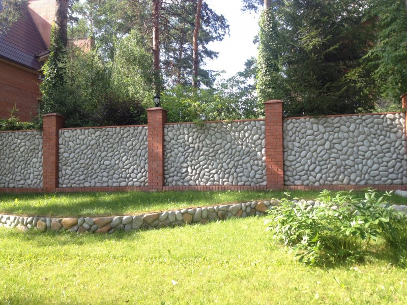 Отделка забора