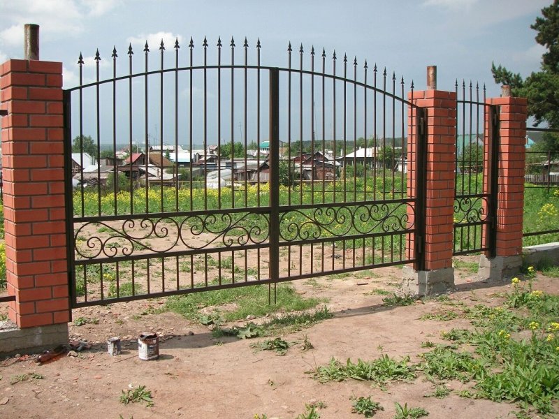Ворота сварные распашные