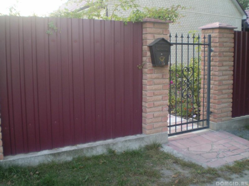Металлические калитки из профлиста