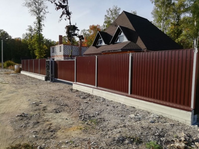 Забор в частном доме 30 метров