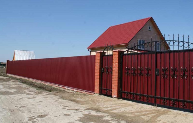 Забор RAL 3009