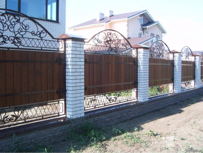 Комбинированные заборы