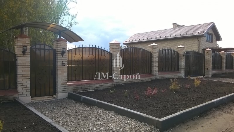 Красивые кованые заборы