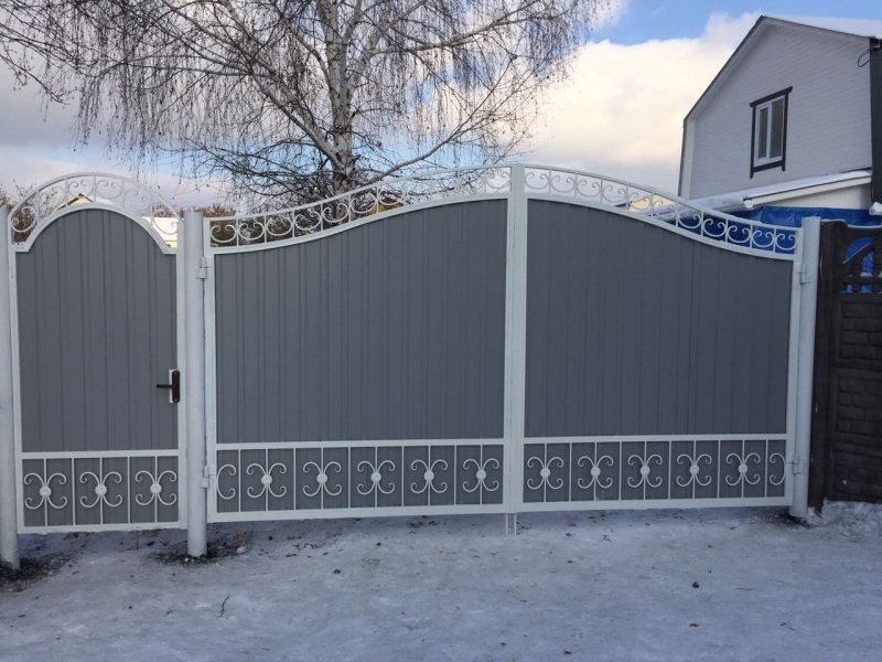 Калитки для забора металлические