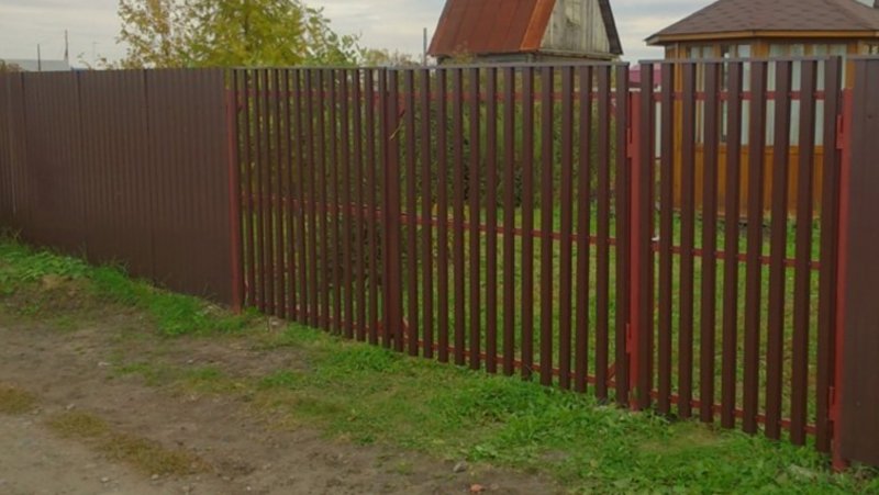 Металлический забор штакетник 132мм