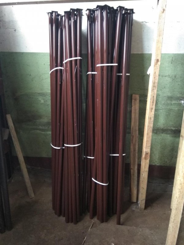 Столб заборный, круглый, 45 мм x 2,3 м, грунтованный