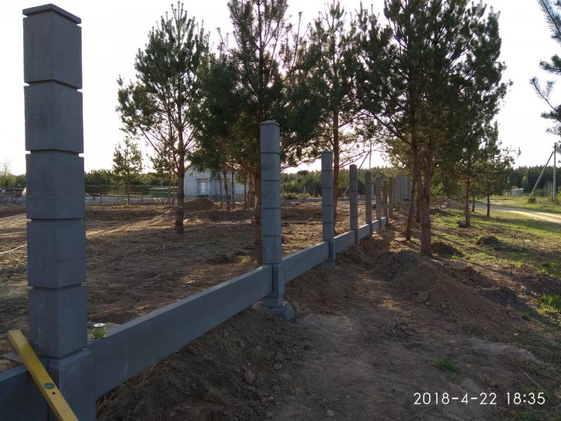 Модульные столбы для забора