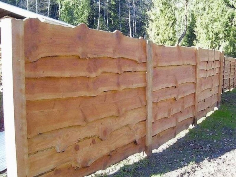 Деревянный забор американка