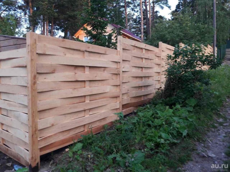 Заборы для дачи из горбыля