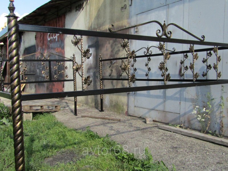 Ограды из витой трубы